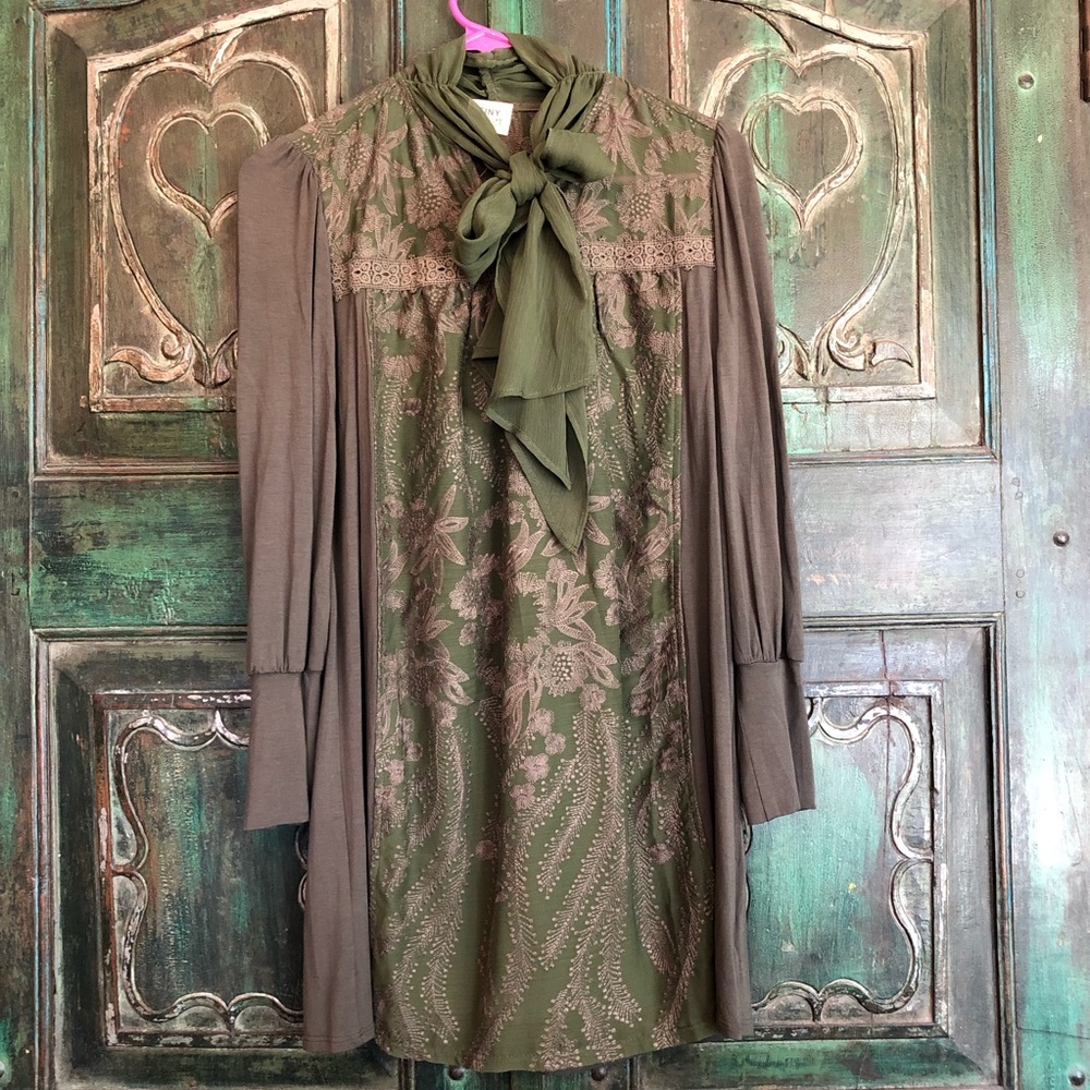 Green Tiny Petites XXS shift dress Anthropologie